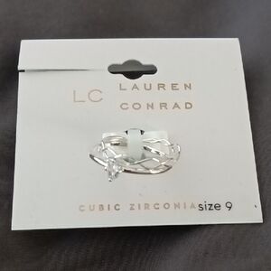 Lauren Conrad Silver Cubic Zirconia Ring